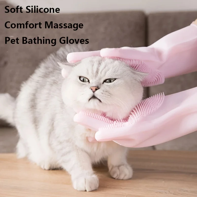 Pet Grooming Cleaning Gloves D - огляд і ціна Rubber Glove Cleaning